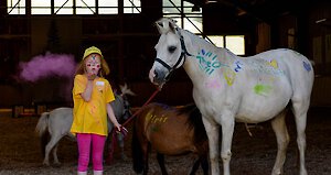 Pferde-Camp für Kinder im hoteleigenen Stall des Kinderhotels im Bayerischen Wald